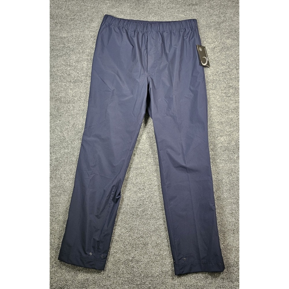 Zero Restriction Packable Pants Men's Large Waterproof Rain Wind RP1150 NWT Navy